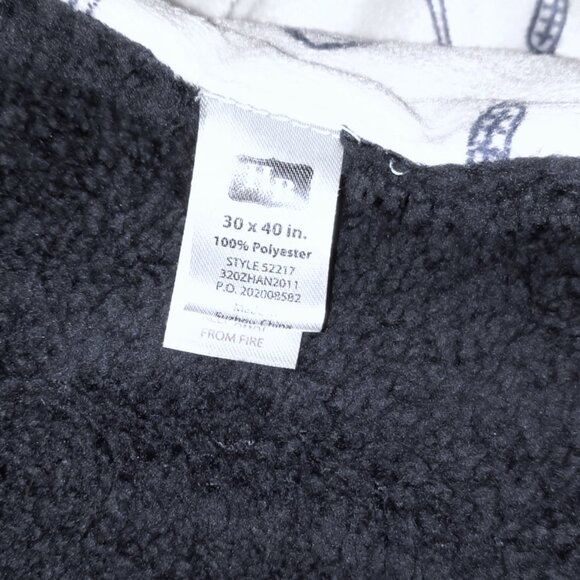 Hudson Baby HB Football Sherpa Sports Security Lovey Baby Blanket 30" X 39" - Picture 4 of 4